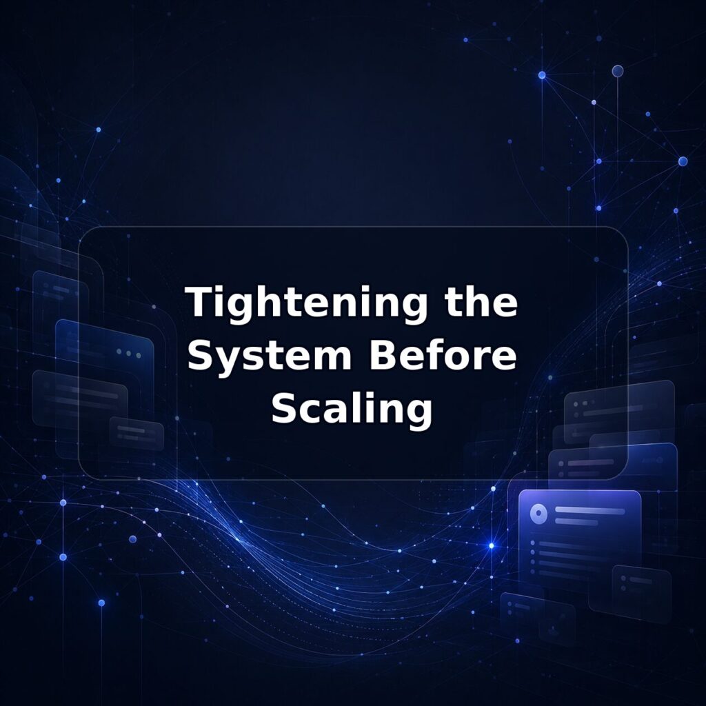 Tightening the System Before Scaling — Lucy build note featured image
