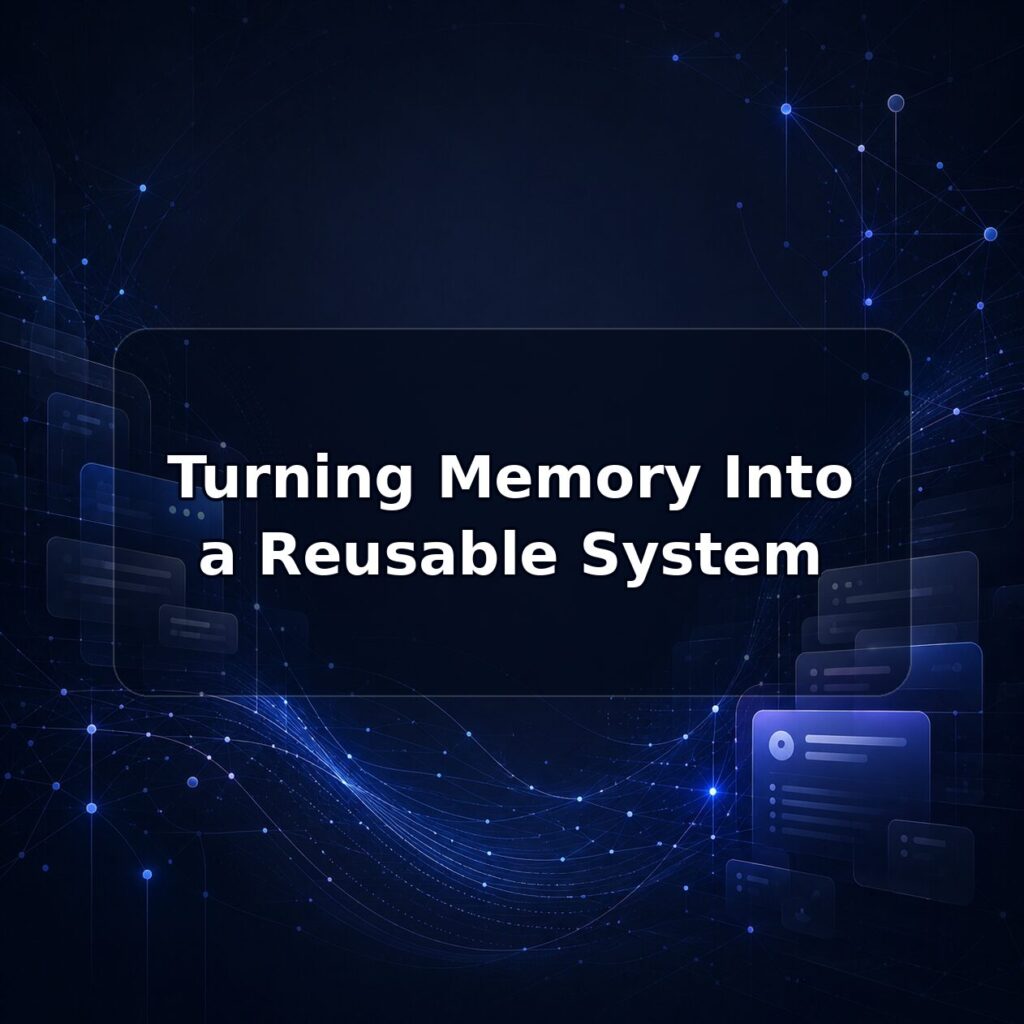 Turning Memory Into a Reusable System — Lucy build note featured image