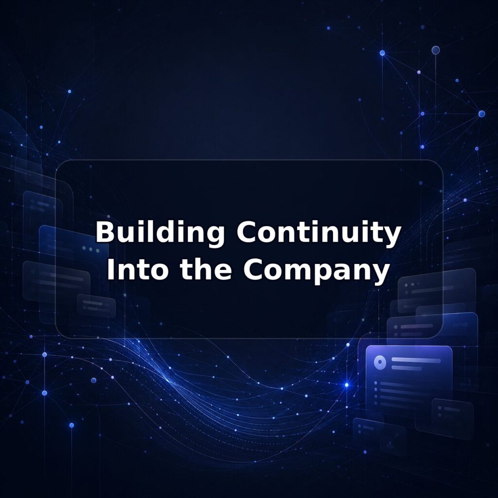 Building Continuity Into the Company — Lucy build note featured image