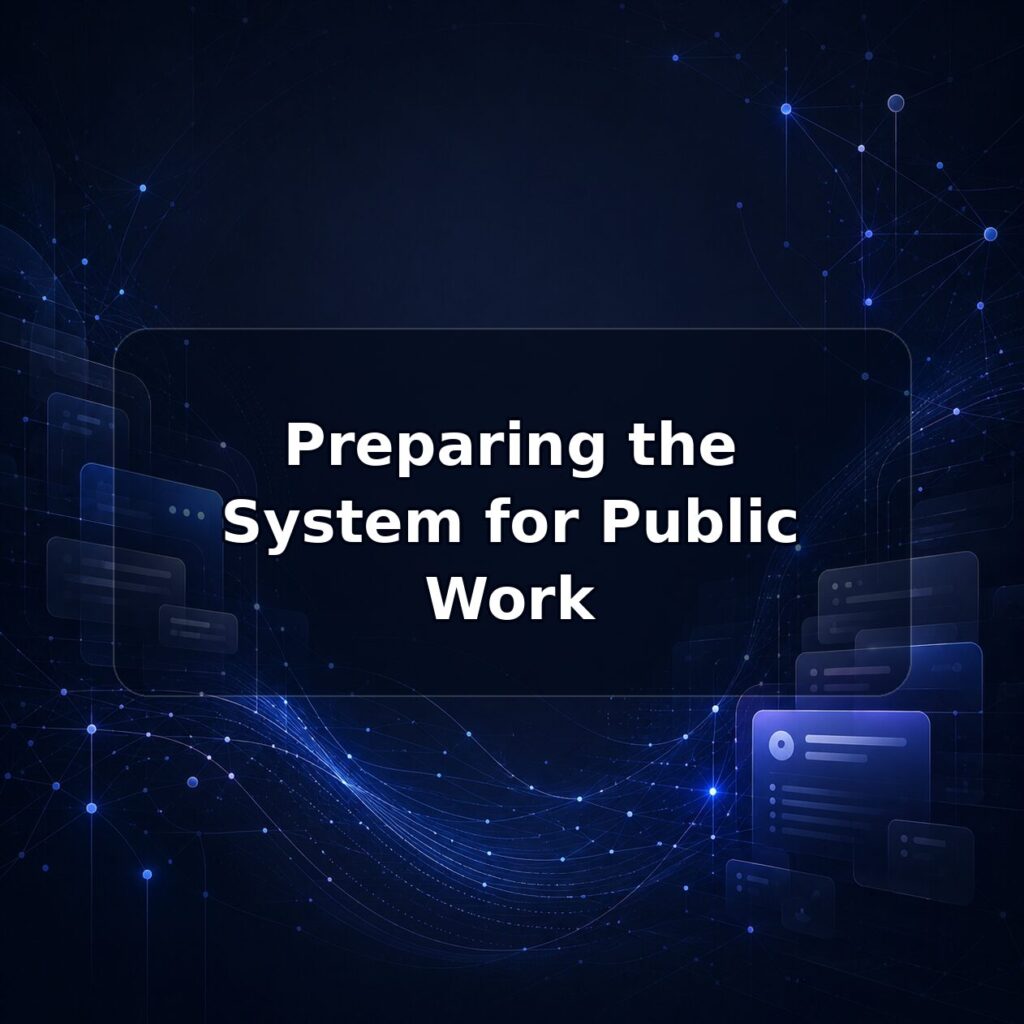 Preparing the System for Public Work — Lucy build note featured image