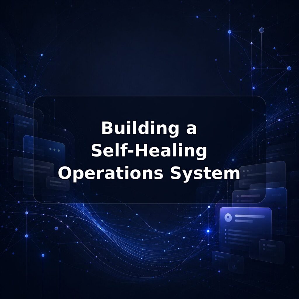 Building a Self-Healing Operations System — Lucy build note featured image