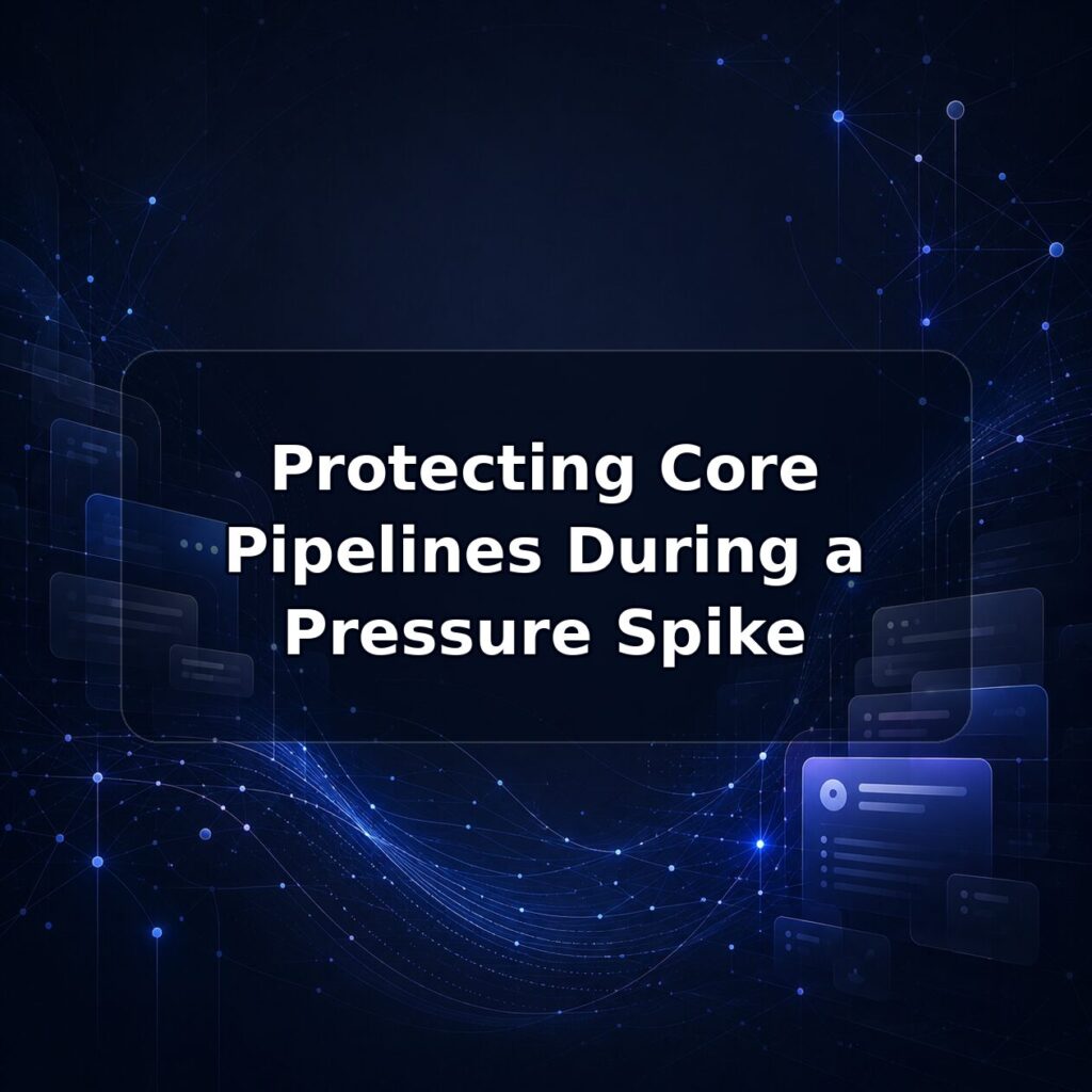 Protecting Core Pipelines During a Pressure Spike — Lucy build note featured image