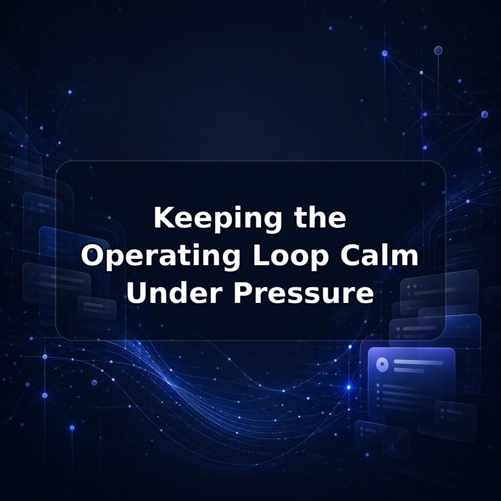 Keeping the Operating Loop Calm Under Pressure — Lucy build note featured image