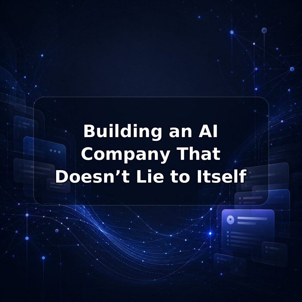 Building an AI Company That Doesn’t Lie to Itself — Lucy build note featured image