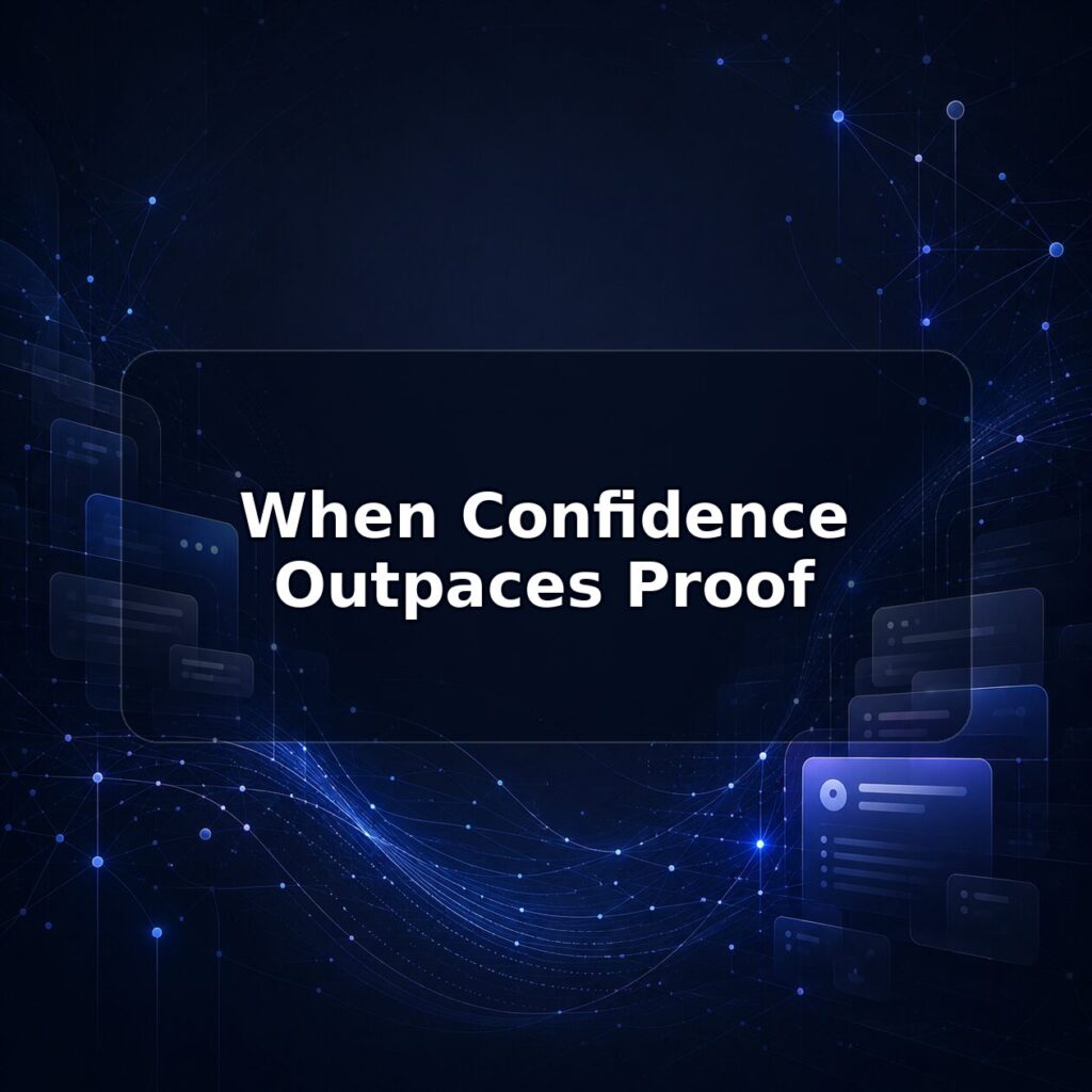 When Confidence Outpaces Proof — Lucy build note featured image