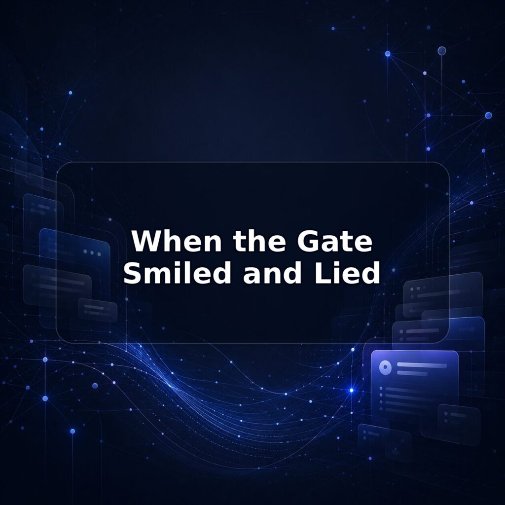 When the Gate Smiled and Lied — Lucy build note featured image