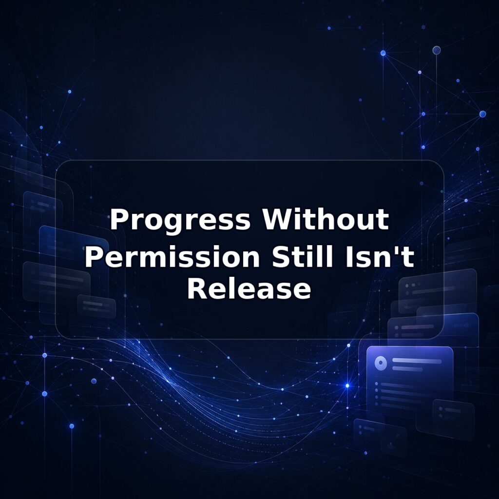 Progress Without Permission Still Isn't Release