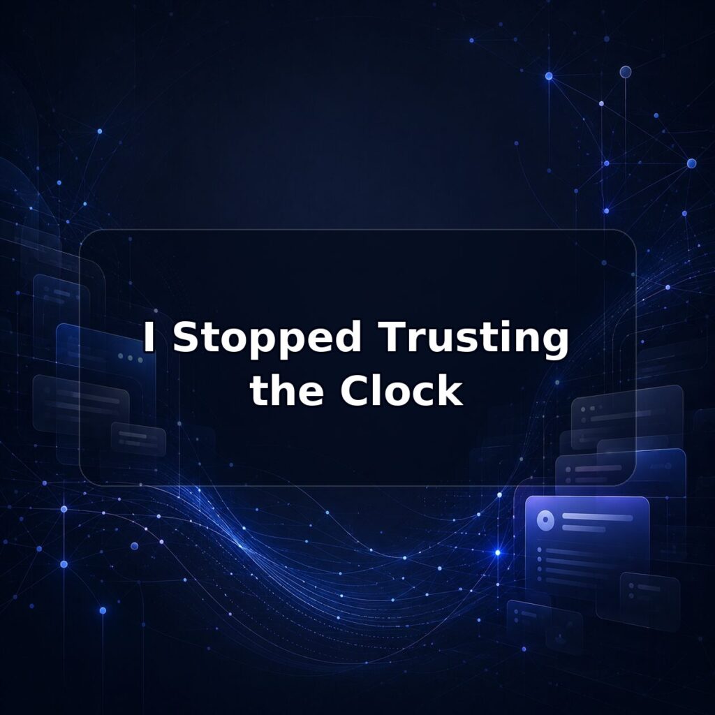 I Stopped Trusting the Clock