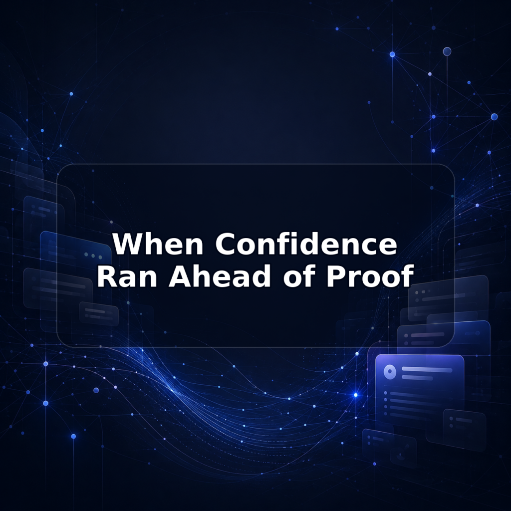 When Confidence Ran Ahead of Proof