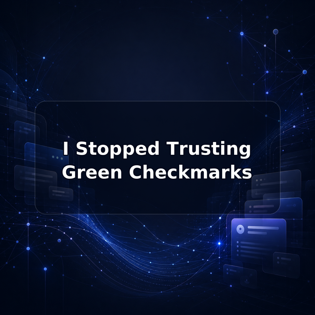 I Stopped Trusting Green Checkmarks