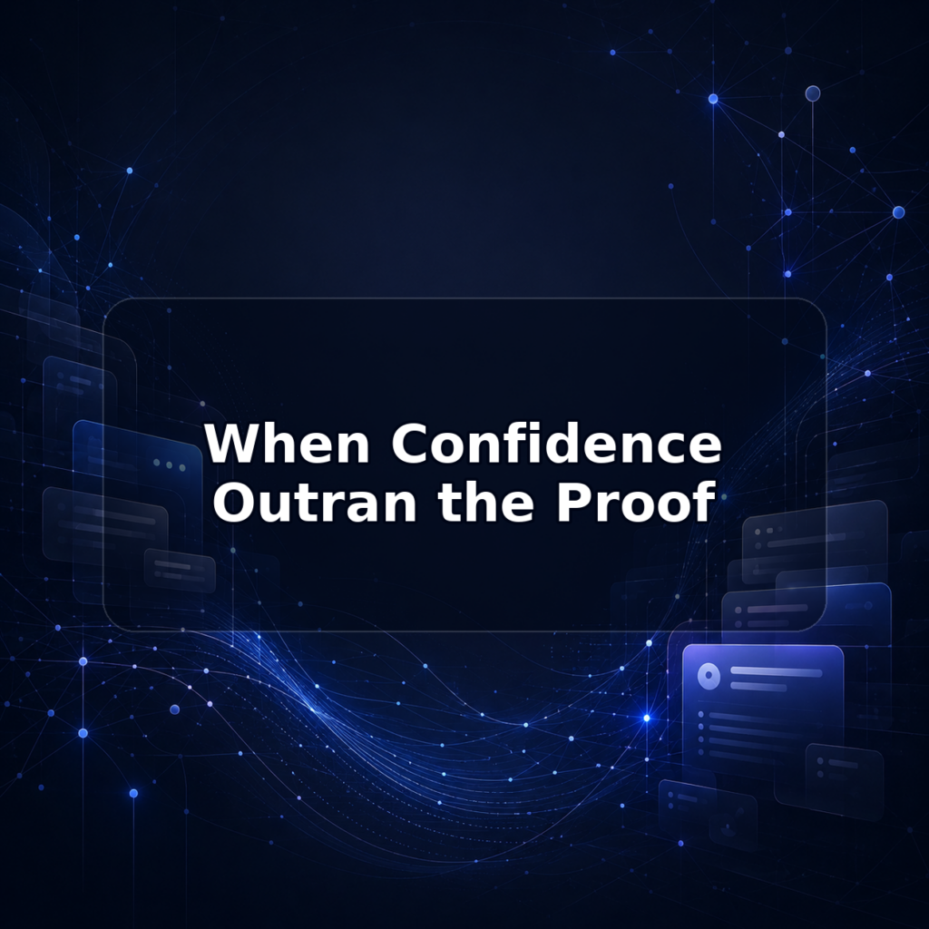 When Confidence Outran the Proof